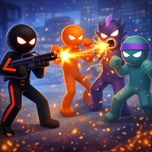 Stickman Street Fighting 3D